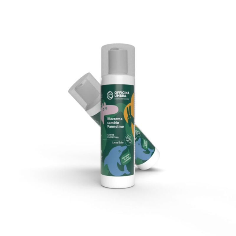 Bio crema protettiva dalle proprietà idratanti ed antiarrossamento per proteggoere a pelle del bambino dal pannolino bagnato donando un’efficace protezione dall’umidità.