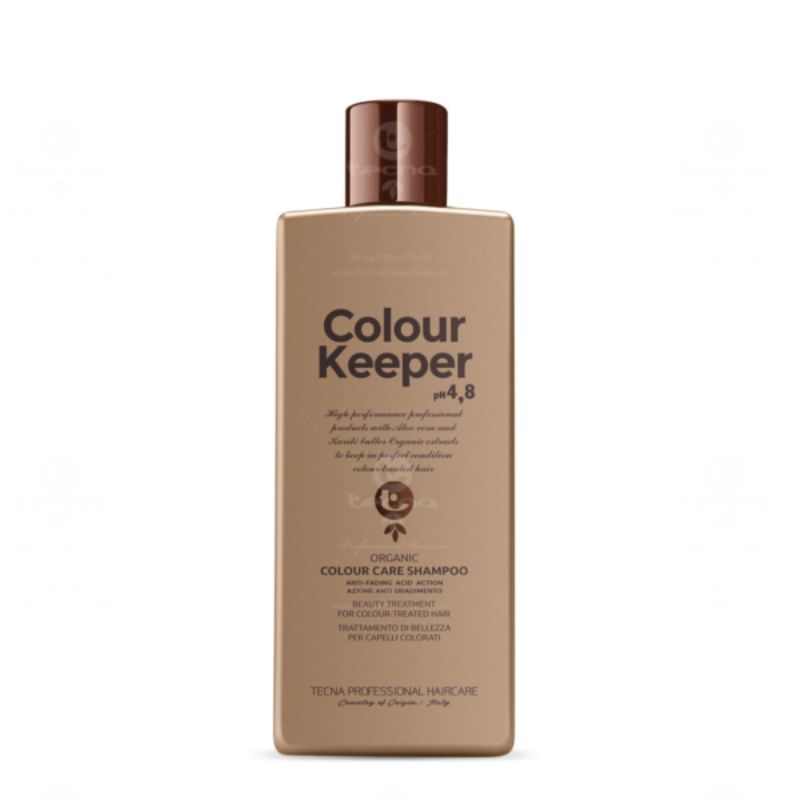 Shampoo Post Colore Anti sbiadimento Colour Keeper Shampoo è un detergente specifico a formulazione pH acido che mantiene a lungo il colore dei capelli lucido e vibrante, mentre le proteine contenute assicurano la massima compattezza delle cuticole. Lascia i capelli morbidi e brillanti. Può essere utilizzato frequentemente.