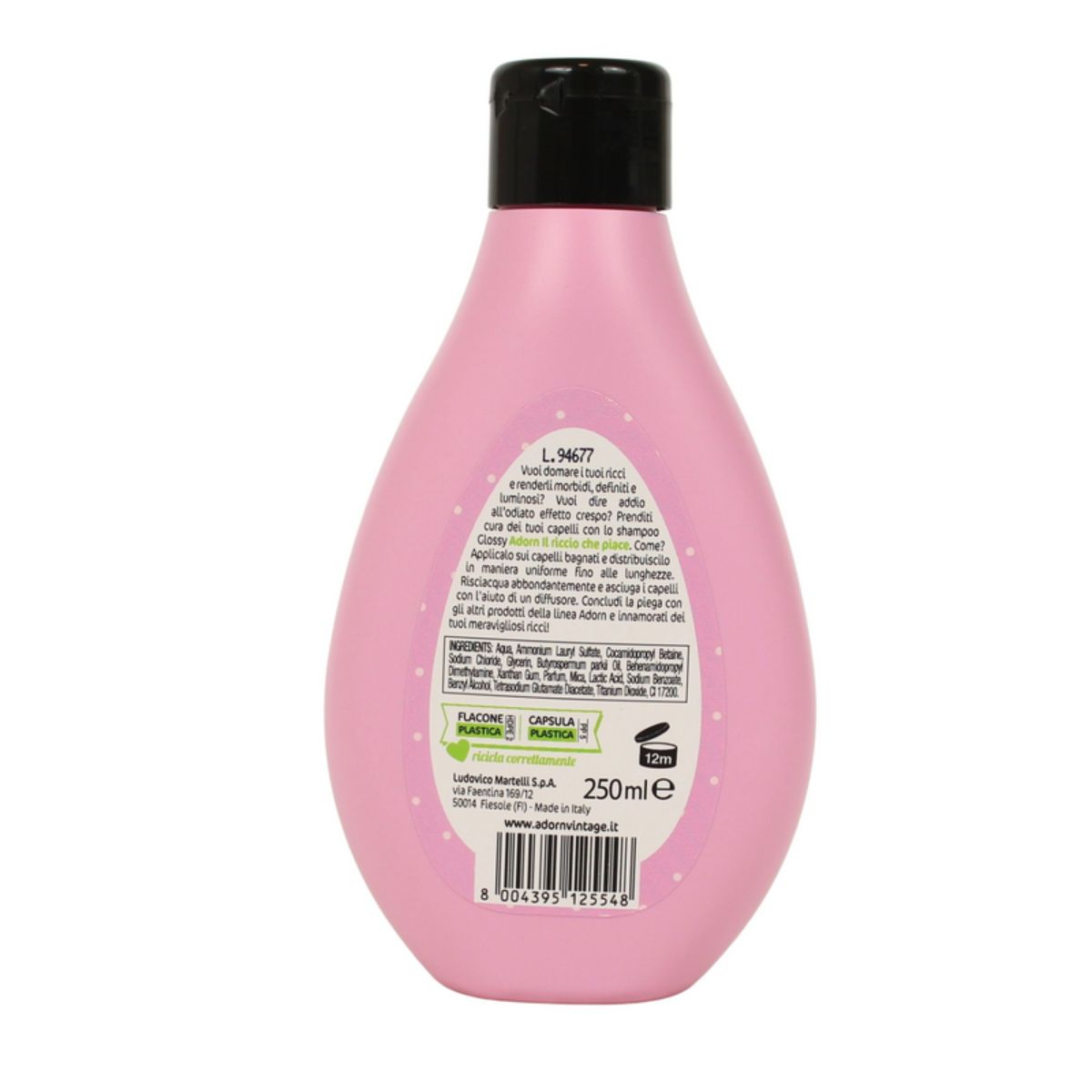 Adorn Glossy Shampoo shampoo per capelli ricci e mossi per la brillantezza  dei capelli mossi e ricci