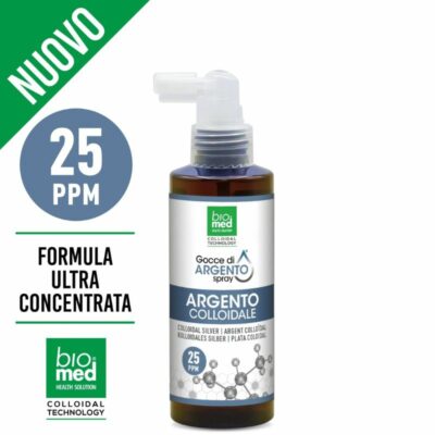 NUOVA ULTRA EFFICACIA! NUOVO ARGENTO SPRAY COLLOIDALE 25PPM Prova il NUOVO Argento Colloidale BIOMED a 25PPM: ora con il 25% in più di potenza! Unisce efficacia antibatterica e antinfiammatoria in una formula esclusiva. Acclamato da migliaia, è il tuo alleato per il benessere. PROVA SUBITO la differenza! #InnovazioneSpray #VidaNatural #SilverBoost #SilberGesundheit #ArgentInnovant #100%Sublinguale