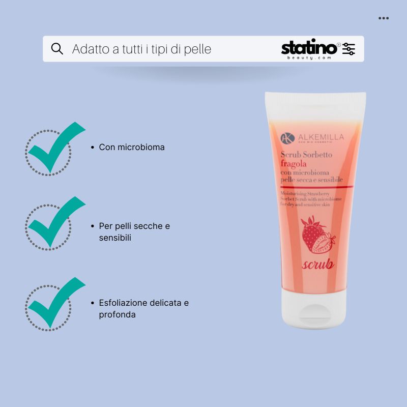 Scrub Sorbetto alla Fragola - Alkemilla