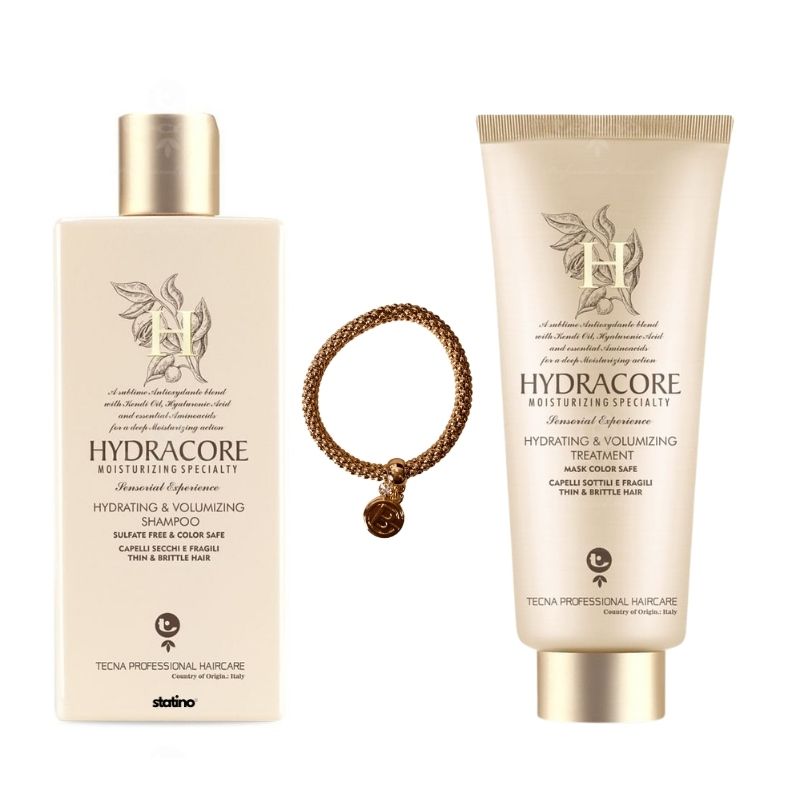 Kit Shampoo+Trattamento+Bracciale Omaggio Hydracore Volumizzante - Tecna